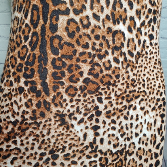 My Beloved Leopard Animal Print Tunic Mini Dress Size S - Picture 8 of 8